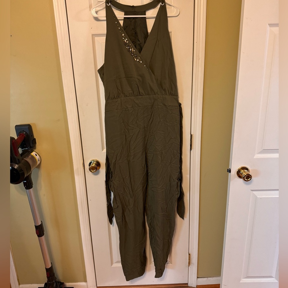 Adorable olive green jumpsuit